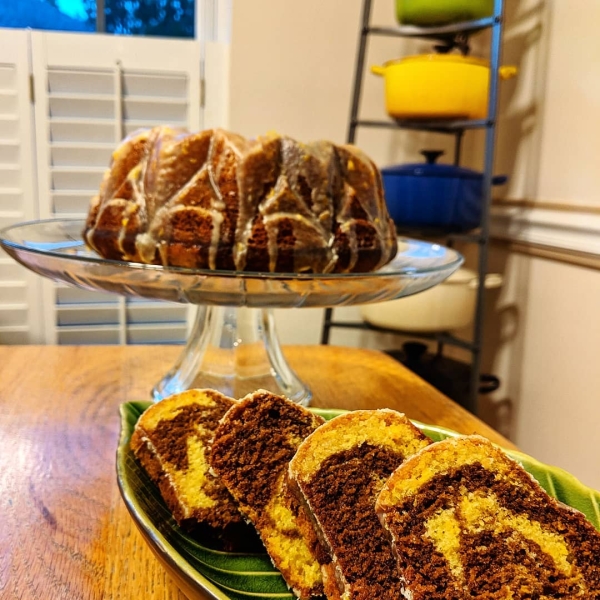 Chocolate Orange Marble Cake