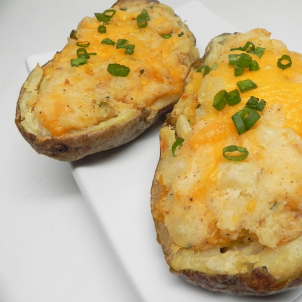 Easy Fast Vegan Twice-Baked Potato