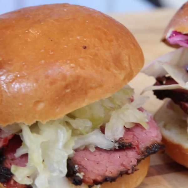 Smoked Corned Beef Sandwiches with Coleslaw recipe Easy Cook Find