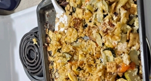 Zucchini Casserole with Cracker Crust