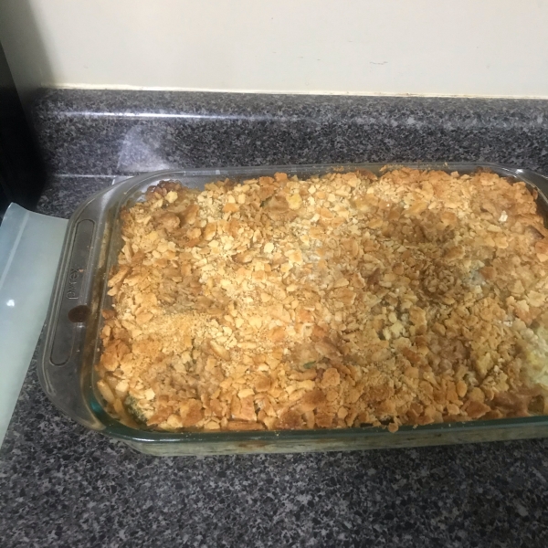 Zucchini Casserole with Cracker Crust