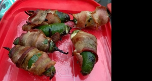 Spicier, Cheesier Stuffed Jalapenos Wrapped in Bacon