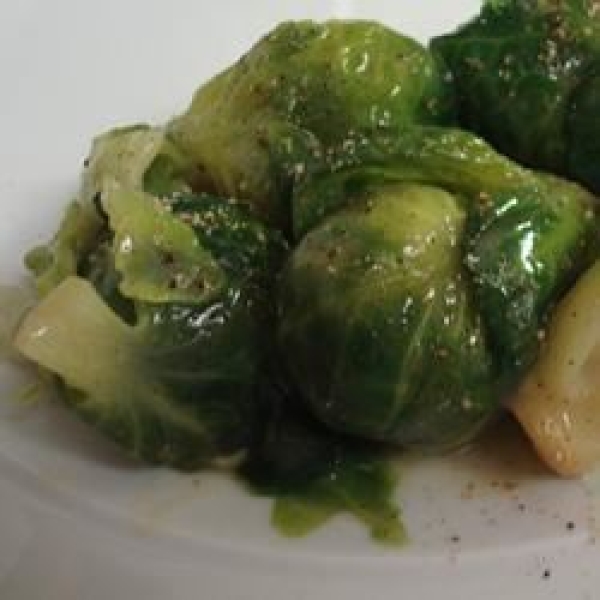 Brussels Sprouts in Mustard Sauce