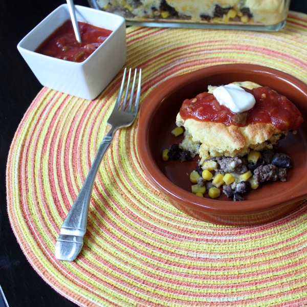 Spicy Black Bean Taco Bake