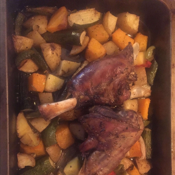Roasted Lamb with Root Vegetables