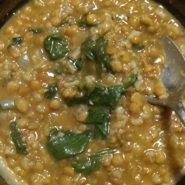 Easy Spinach Lentil Soup