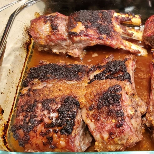 Lamb Ribs with Honey and Wine