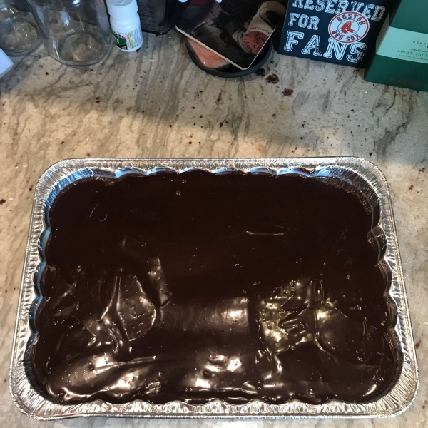 Easy Boston Cream Poke Cake