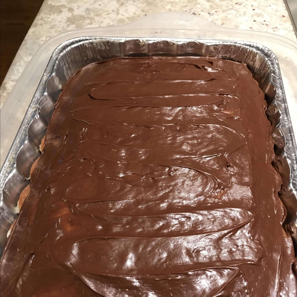 Easy Boston Cream Poke Cake