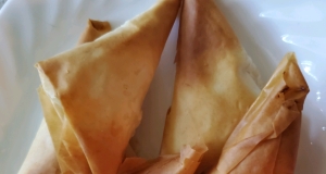 Phyllo Turnovers with Shrimp and Ricotta Filling