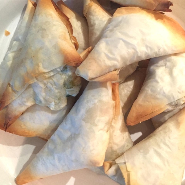 Phyllo Turnovers with Shrimp and Ricotta Filling