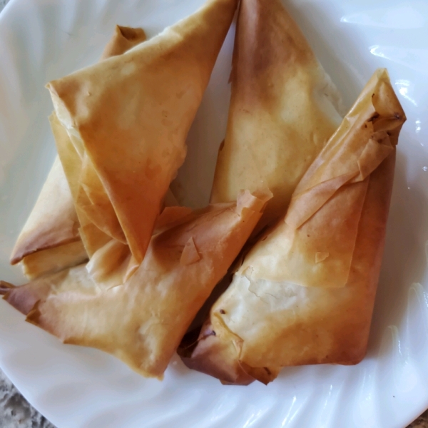 Phyllo Turnovers with Shrimp and Ricotta Filling