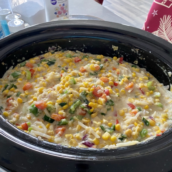 Vegetarian Slow Cooker Corn Chowder