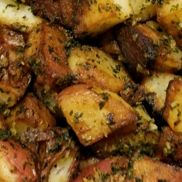 Cilantro and Garlic Potatoes