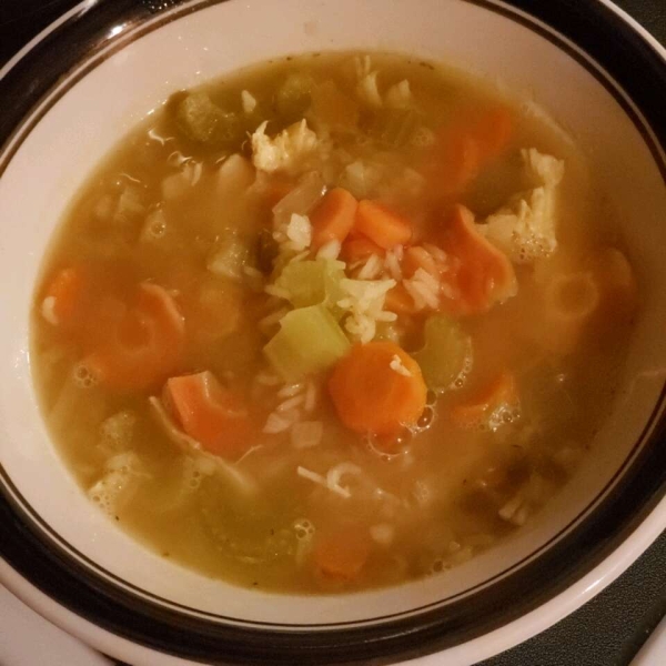 Simply Delicious Chicken Rice Soup