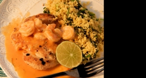 Chicken with Shrimp Sauce