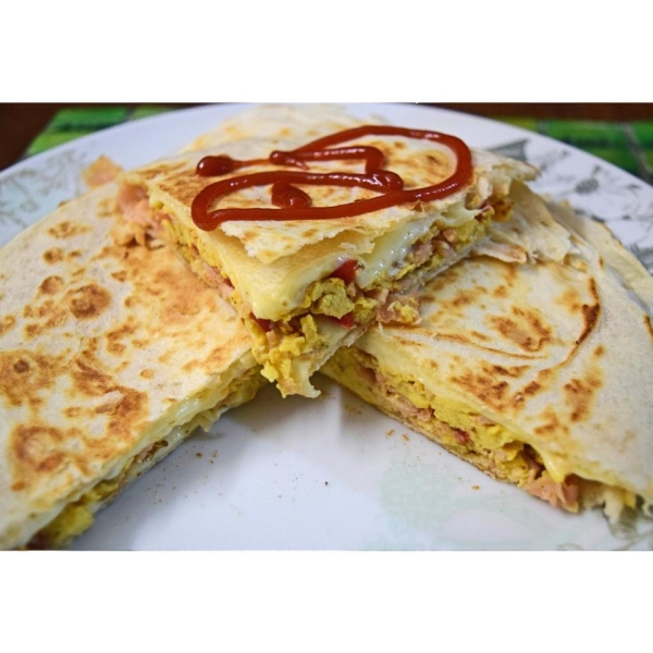 Cheesy Breakfast Quesadilla