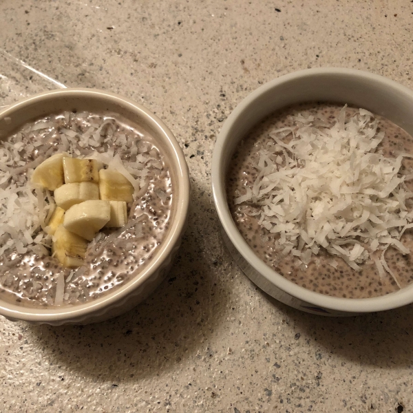 Chia Coconut Pudding with Coconut Milk