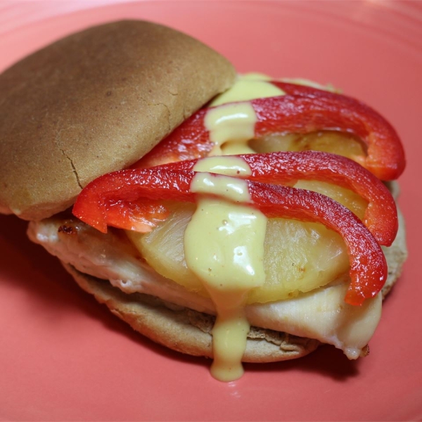 Grilled Pineapple Chicken Sandwiches