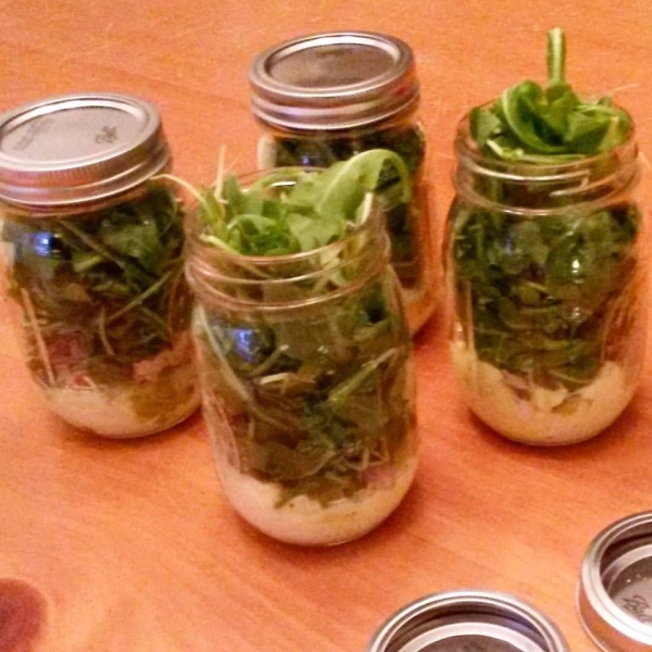 Mason Jar Egg and Tuna Salad