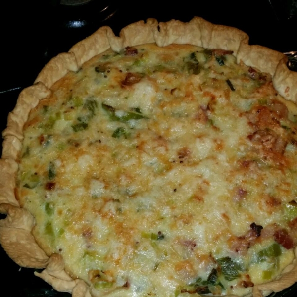 Leek and Bacon Quiche with Maille® Dijon Originale Mustard