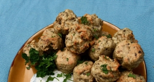 Keto Turkey Meatballs with Sour Cream-Horseradish Dip