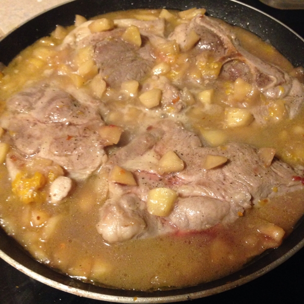 Pork Steaks with Orange-Apple Sauce