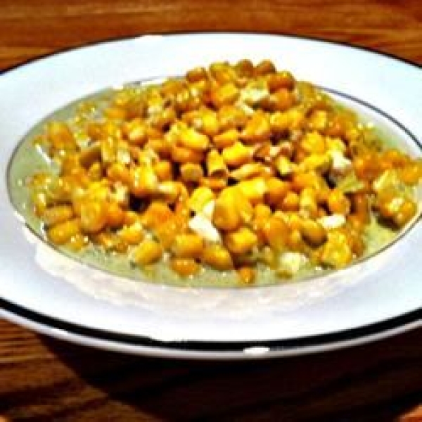 Blue Cheese Garlic Sweet Corn