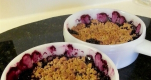 Individual Blueberry Crumble