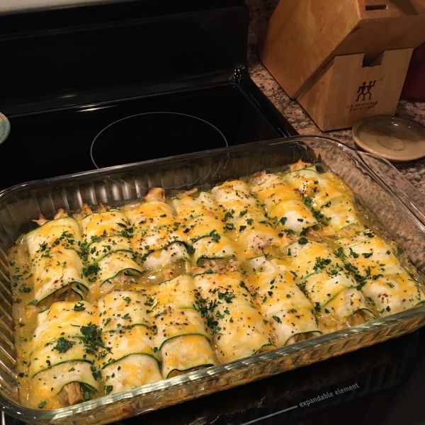 Chicken Zucchini Enchiladas