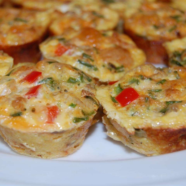 High-Protein Chicken Taco Egg Mini Muffins