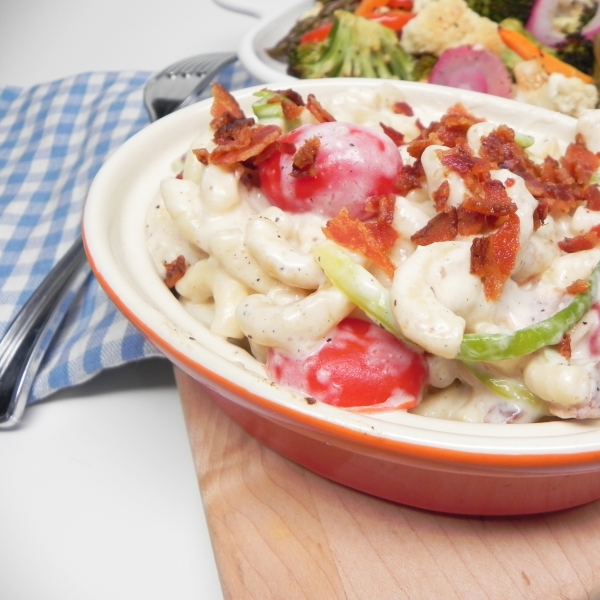 Bacon, Leek, and Tomato Macaroni and Cheese