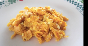 Curry Cheddar Scrambled Eggs