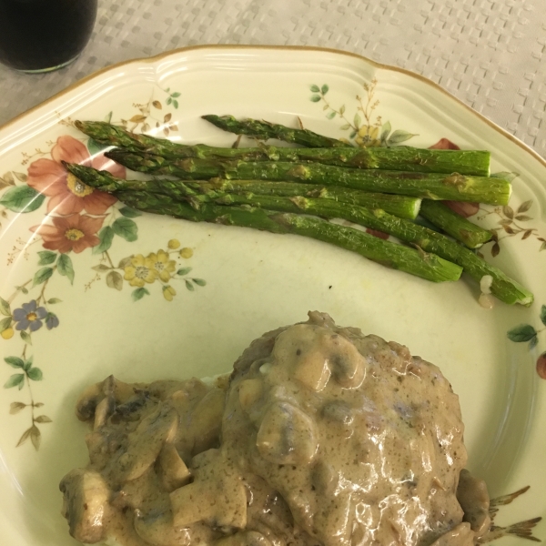 Mushroom-Smothered Beef Burgers