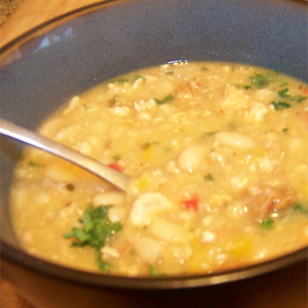 White Bean, Turkey, and Sausage Chili