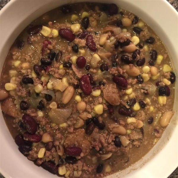 White Bean, Turkey, and Sausage Chili