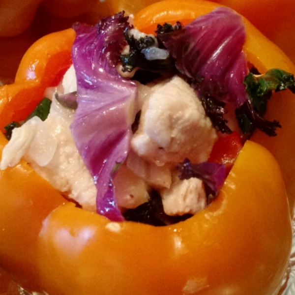 Chicken-Stuffed Peppers