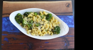 Cavatappi with Roasted Broccoli and Pesto