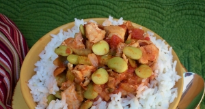 Creole Chicken Stew with Baby Lima Beans