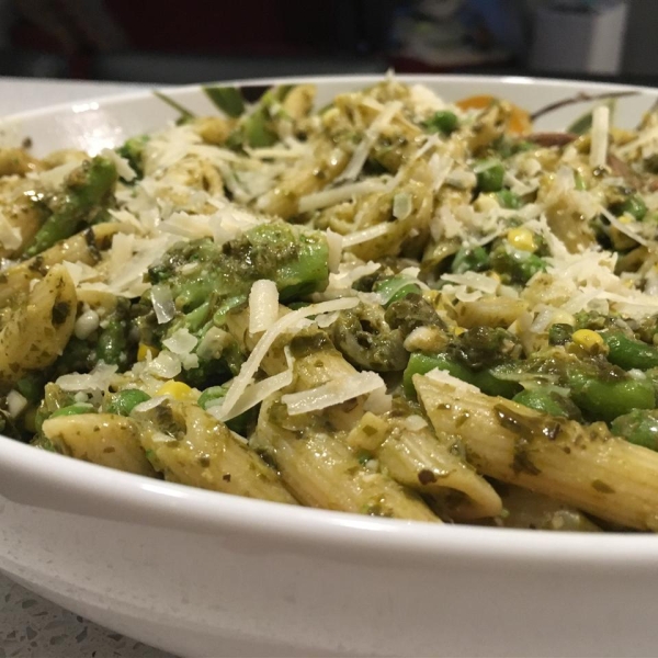 Peas and Pesto Pasta Primavera