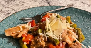 Chicken with Asparagus and Roasted Red Peppers