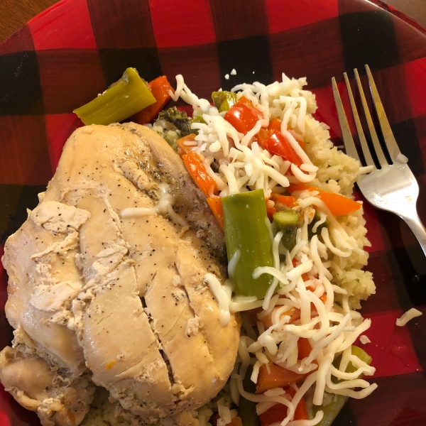 Chicken with Asparagus and Roasted Red Peppers