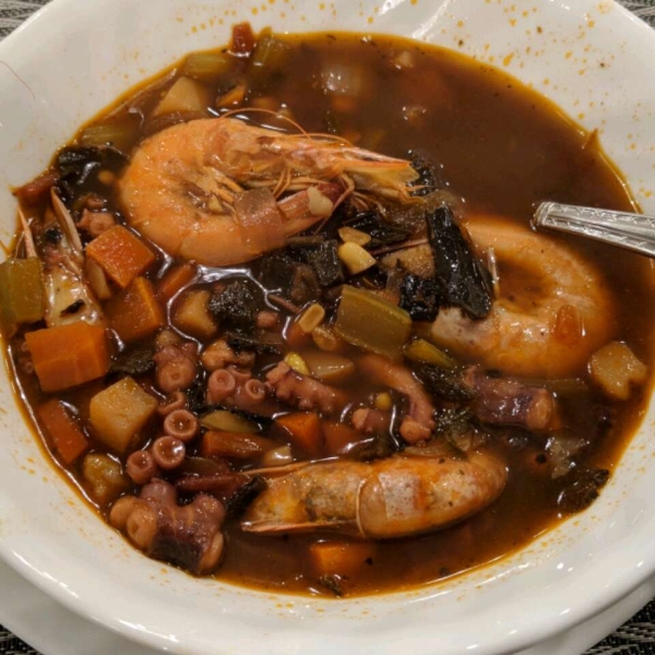 Shrimp and Octopus Soup (Caldo de Camaron y Pulpo)