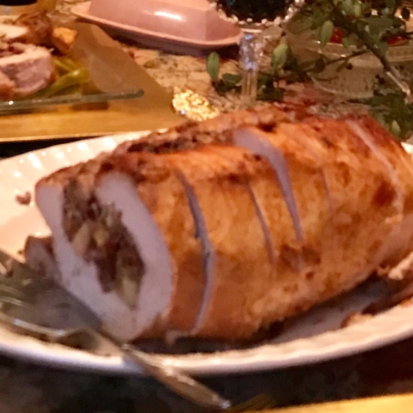Cranberry Apple Stuffed Pork Loin