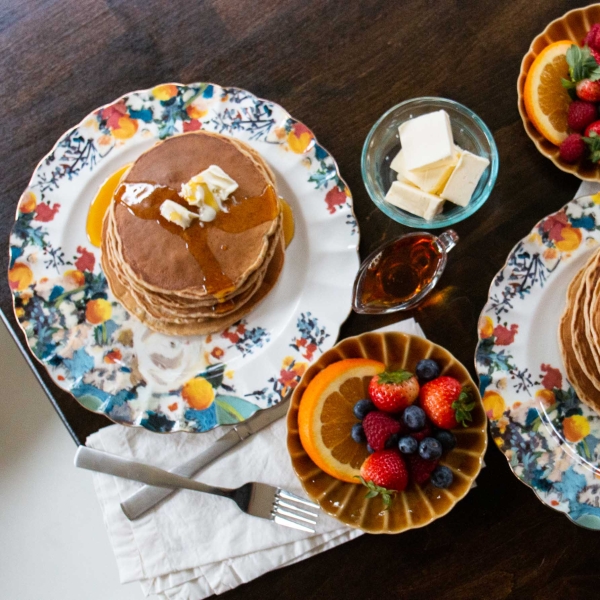 Whole Wheat Pancakes from Scratch