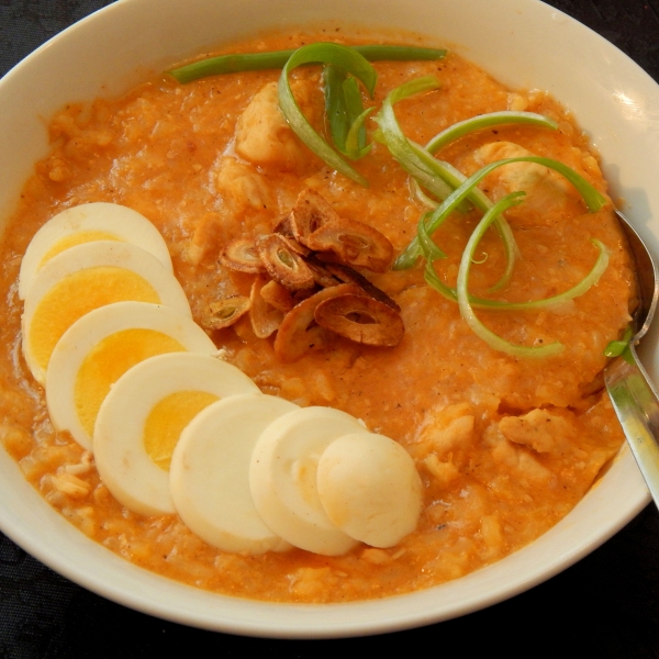 Filipino-Style Congee (Lugaw)