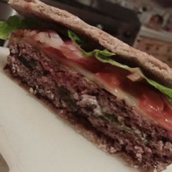 Sun-Dried Tomato and Blue Cheese Burgers