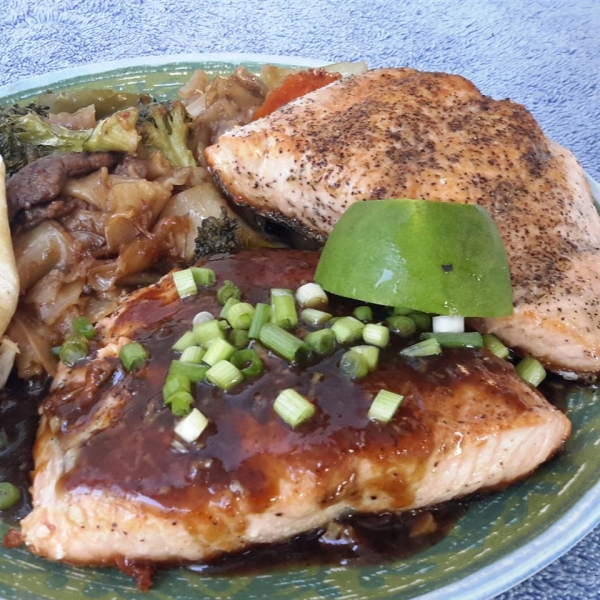 Salmon in Oyster Sauce