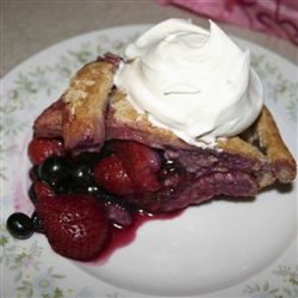 Mixed Berry Pie with Honey Whole Wheat Crust