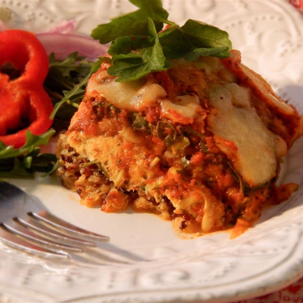 Go Back for Seconds Quinoa Lasagna